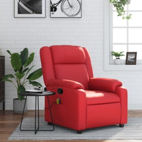 Sillón de masaje reclinable cuero sintético rojo by , Armchairs - Ref: Foro24-373534, Price: 228,34 €, Discount: %