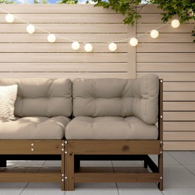 Sofá de esquina de madera maciza de pino marrón miel de , Sofás modulares de exterior - Ref: Foro24-825474, Precio: 53,81 €, ...