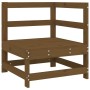Sofá de esquina de madera maciza de pino marrón miel de , Sofás modulares de exterior - Ref: Foro24-825474, Precio: 53,81 €, ...