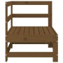 Sofá de esquina de madera maciza de pino marrón miel de , Sofás modulares de exterior - Ref: Foro24-825474, Precio: 53,81 €, ...