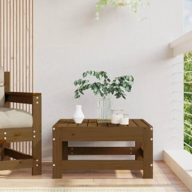 Taburete de jardín madera maciza de pino marrón miel de , Sofás modulares de exterior - Ref: Foro24-825488, Precio: 45,58 €, ...