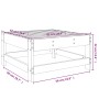 Taburete de jardín madera maciza de pino marrón miel de , Sofás modulares de exterior - Ref: Foro24-825488, Precio: 45,58 €, ...