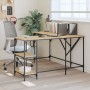 Escritorio madera de ingeniería roble Sonoma 139x139x75 cm de , Escritorios - Ref: Foro24-837588, Precio: 87,39 €, Descuento: %