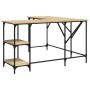 Escritorio madera de ingeniería roble Sonoma 139x139x75 cm de , Escritorios - Ref: Foro24-837588, Precio: 87,39 €