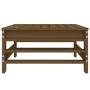 Taburete de jardín madera maciza de pino marrón miel de , Sofás modulares de exterior - Ref: Foro24-825621, Precio: 60,97 €, ...