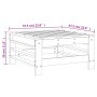 Taburete de jardín madera maciza de pino marrón miel de , Sofás modulares de exterior - Ref: Foro24-825621, Precio: 60,97 €, ...