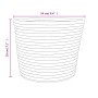 Cestas de almacenaje 2 uds algodón marrón y blanco Ø24x18 cm de , Cestas - Ref: Foro24-358456, Precio: 26,61 €, Descuento: %