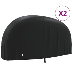 Cubiertas para bicicletas 2 uds tela Oxford 190T 200x85x110 cm de , Fundas para bicicletas - Ref: Foro24-3203408, Precio: 47,...