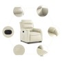 Sillón reclinable elevable eléctrico de cuero sintético crema von , Sessel - Ref: Foro24-3205057, Preis: 355,27 €, Rabatt: %