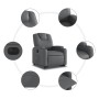 Sillón reclinable elevable eléctrico de cuero sintético gris von , Sessel - Ref: Foro24-3204447, Preis: 357,56 €, Rabatt: %