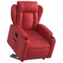 Sillón elevable eléctrico cuero artificial rojo by , Armchairs - Ref: Foro24-3204563, Price: 349,31 €, Discount: %