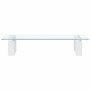 Soporte de monitor vidrio templado y metal blanco 40x20x8 cm von , Computersockel und -erhöhungen - Ref: Foro24-374215, Preis...