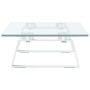 Soporte de monitor vidrio templado y metal blanco 40x20x8 cm von , Computersockel und -erhöhungen - Ref: Foro24-374215, Preis...