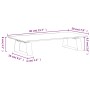Soporte de monitor vidrio templado y metal blanco 40x20x8 cm von , Computersockel und -erhöhungen - Ref: Foro24-374215, Preis...