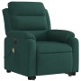 Sillón masaje reclinable elevable terciopelo verde oscuro by , Armchairs - Ref: Foro24-3205127, Price: 362,06 €, Discount: %