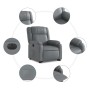 Sillón reclinable elevable eléctrico de cuero sintético gris von , Sessel - Ref: Foro24-3205167, Preis: 362,24 €, Rabatt: %