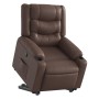 Sillón reclinable elevable cuero sintético marrón de , Sillones - Ref: Foro24-3206553, Precio: 325,97 €, Descuento: %
