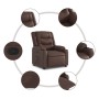 Sillón reclinable elevable cuero sintético marrón de , Sillones - Ref: Foro24-3206553, Precio: 325,97 €, Descuento: %