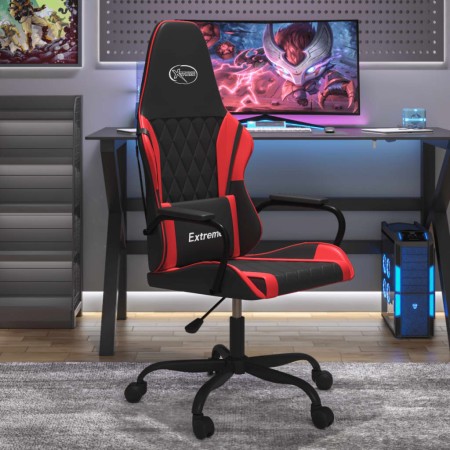 Silla gaming de masaje cuero sintético negro y rojo by , Gaming chairs - Ref: Foro24-345534, Price: 101,85 €, Discount: %