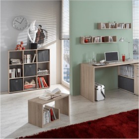 FMD Estantería con 9 compartimentos color roble de , Librerías y estanterías - Ref: Foro24-429433, Precio: 137,77 €, Descuent...