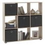 FMD Estantería con 9 compartimentos color roble by , Bookcases and shelves - Ref: Foro24-429433, Price: 137,66 €, Discount: %