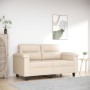 Sofá de 2 plazas de tela de microfibra beige 120 cm de , Sofás - Ref: Foro24-359560, Precio: 265,37 €