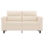 Sofá de 2 plazas de tela de microfibra beige 120 cm by , Sofas - Ref: Foro24-359560, Price: 266,38 €, Discount: %