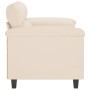 Sofá de 2 plazas de tela de microfibra beige 120 cm by , Sofas - Ref: Foro24-359560, Price: 266,38 €, Discount: %