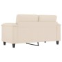 Sofá de 2 plazas de tela de microfibra beige 120 cm by , Sofas - Ref: Foro24-359560, Price: 266,38 €, Discount: %