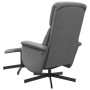 Sillón reclinable con reposapiés tela gris oscuro de , Sillones - Ref: Foro24-356667, Precio: 150,63 €, Descuento: %