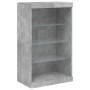Aparador con luz LED 3 pzas madera de ingeniería gris hormigón von , Sideboards - Ref: Foro24-3209131, Preis: 201,60 €, Rabat...