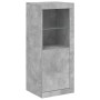 Aparador con luz LED 3 pzas madera de ingeniería gris hormigón von , Sideboards - Ref: Foro24-3209131, Preis: 201,60 €, Rabat...