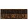 Aparador con luces LED roble ahumado 283x37x100 cm de , Aparadores - Ref: Foro24-3209167, Precio: 480,30 €, Descuento: %
