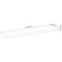 Estante pared rectangular madera acacia borde vivo 120x30x3,8cm by , Table tops - Ref: Foro24-370290, Price: 91,94 €, Discoun...