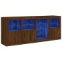 Aparador con luces LED marrón roble 164x37x67 cm von , Sideboards - Ref: Foro24-3209057, Preis: 198,51 €, Rabatt: %