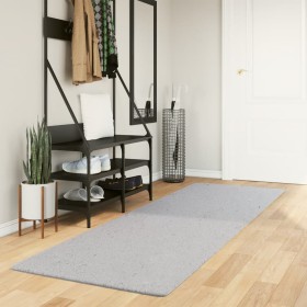 Alfombra de pelo corto suave lavable HUARTE gris 80x250 cm by , Rugs - Ref: Foro24-375073, Price: 49,92 €, Discount: %