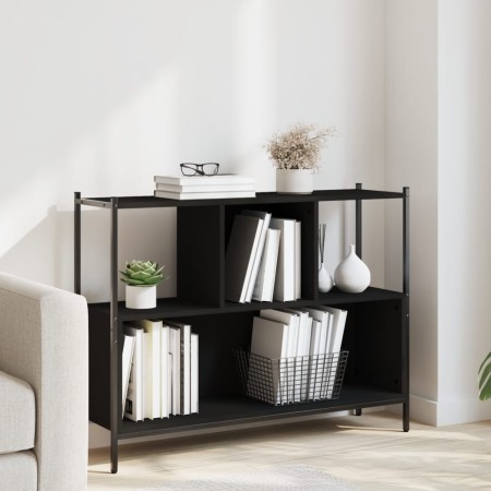 Estantería madera de ingeniería negra 102x28x77,5 cm von , Bücherregale und Regale - Ref: Foro24-838898, Preis: 64,05 €, Raba...