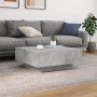 Mesa de centro con luces LED gris hormigón 80x80x31 cm von , Couchtisch - Ref: Foro24-836591, Preis: 84,36 €, Rabatt: %
