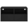 Mueble de TV de pared madera de ingeniería negro 60x30x30 cm von , TV-Möbel - Ref: Foro24-836856, Preis: 44,73 €, Rabatt: %