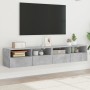 Muebles de pared para TV 2 uds madera gris hormigón 80x30x30 cm von , TV-Möbel - Ref: Foro24-836875, Preis: 85,89 €, Rabatt: %