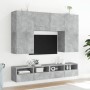 Muebles de pared para TV 2 uds madera gris hormigón 80x30x30 cm von , TV-Möbel - Ref: Foro24-836875, Preis: 85,89 €, Rabatt: %