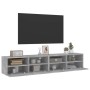 Muebles de pared para TV 2 uds madera gris hormigón 80x30x30 cm von , TV-Möbel - Ref: Foro24-836875, Preis: 85,89 €, Rabatt: %