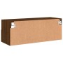 Mueble de pared TV madera ingeniería marrón roble 80x30x30 cm by , TV Furniture - Ref: Foro24-836880, Price: 47,23 €, Discoun...
