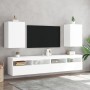 Muebles TV de pared 2 uds madera ingeniería blanco 100x30x30 cm von , TV-Möbel - Ref: Foro24-836911, Preis: 85,90 €, Rabatt: %