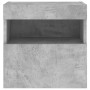 Muebles TV de pared luces LED 2 uds gris hormigón 40x30x40 cm by , TV Furniture - Ref: Foro24-837176, Price: 62,15 €, Discoun...