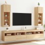 Muebles de TV con luces LED 2 uds roble Sonoma 30,5x30x90 cm von , TV-Möbel - Ref: Foro24-837006, Preis: 116,40 €, Rabatt: %