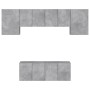 Muebles de TV de pared 6 pzas madera ingeniería gris hormigón von , TV-Möbel - Ref: Foro24-3216442, Preis: 196,14 €, Rabatt: %