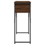 Mesa consola estante madera ingeniería marrón roble 105x30x75cm de , Mesas auxiliares - Ref: Foro24-837796, Precio: 46,45 €, ...