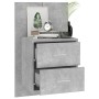 Mesitas de noche de pared 2 unidades color gris hormigón de , Mesitas de noche - Ref: Foro24-810998, Precio: 103,99 €, Descue...