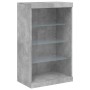 Aparador con luces LED gris hormigón 60,5x37x100 cm von , Sideboards - Ref: Foro24-836710, Preis: 64,77 €, Rabatt: %